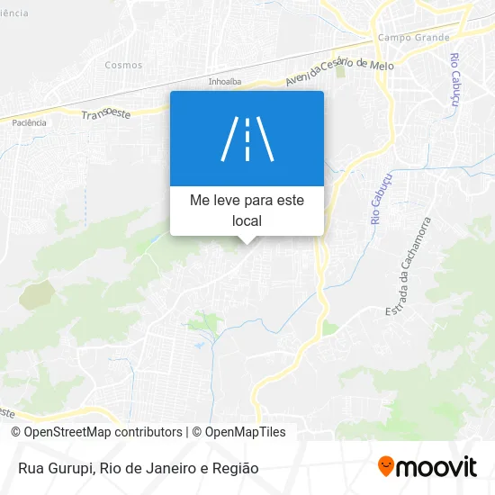 Rua Gurupi mapa