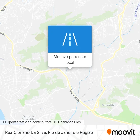 Rua Cipriano Da Silva mapa