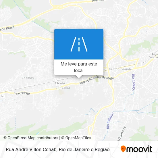 Rua André Villon Cehab mapa