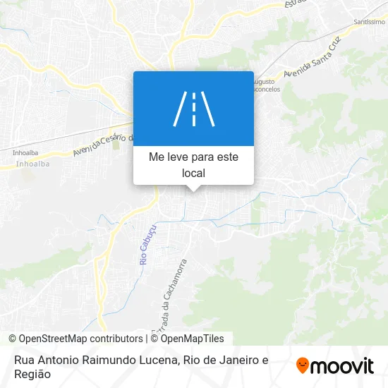Rua Antonio Raimundo Lucena mapa