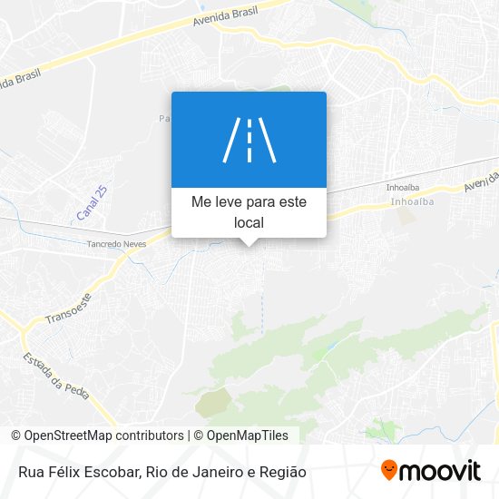 Rua Félix Escobar mapa