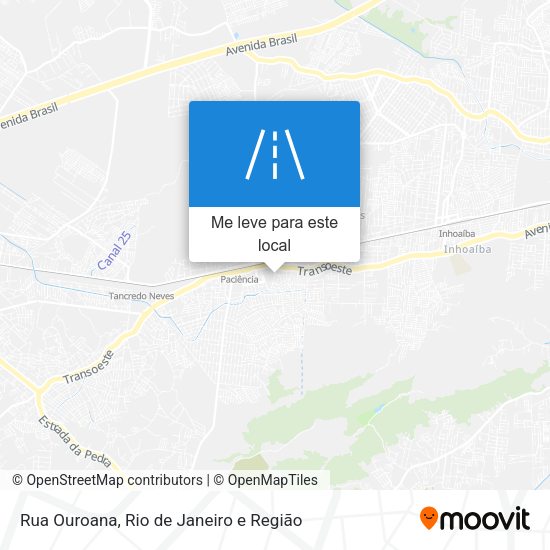 Rua Ouroana mapa