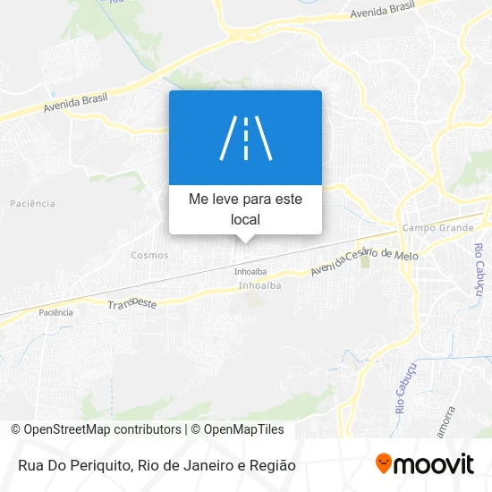 Rua Do Periquito mapa