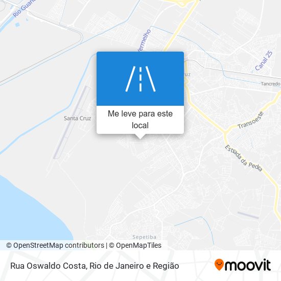 Rua Oswaldo Costa mapa