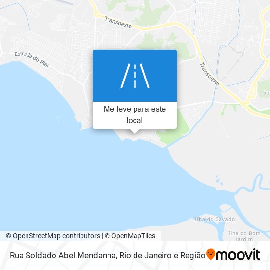 Rua Soldado Abel Mendanha mapa