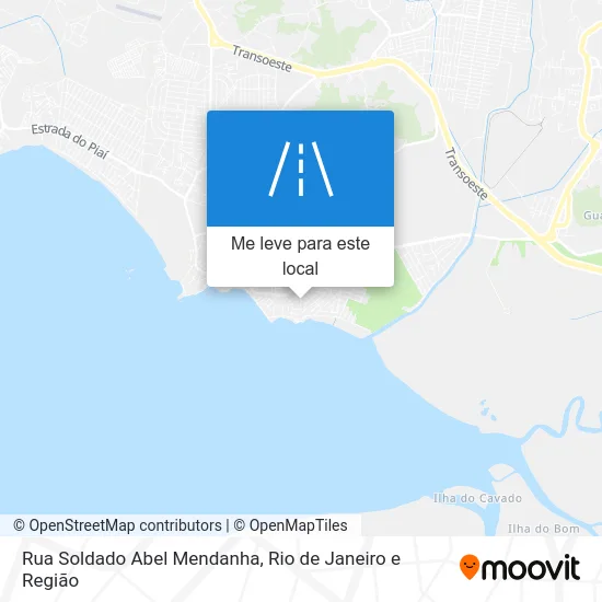 Rua Soldado Abel Mendanha mapa