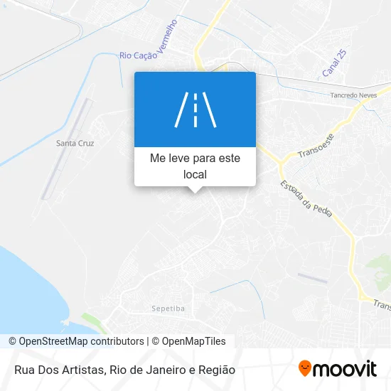 Rua Dos Artistas mapa