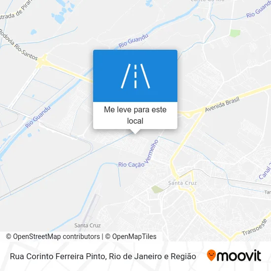 Rua Corinto Ferreira Pinto mapa
