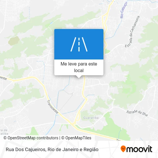 Rua Dos Cajueiros mapa