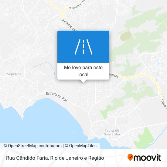 Rua Cândido Faria mapa