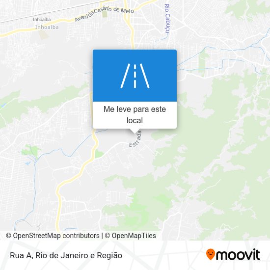 Rua A mapa