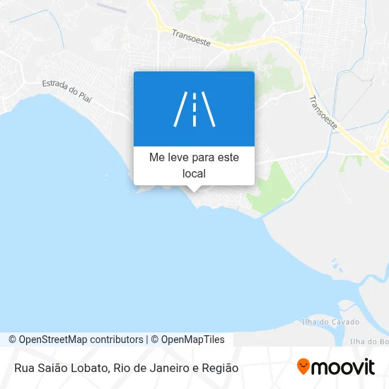 Rua Saião Lobato mapa