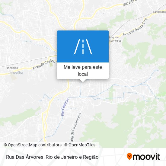 Rua Das Árvores mapa