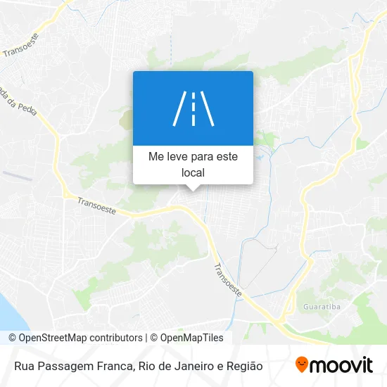 Rua Passagem Franca mapa