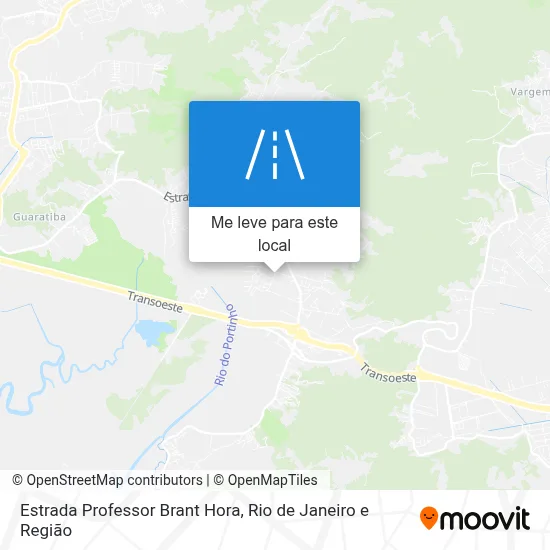 Estrada Professor Brant Hora mapa