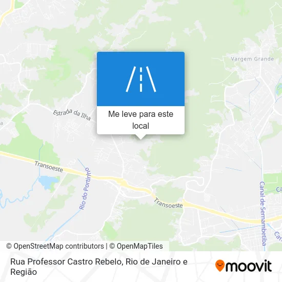 Rua Professor Castro Rebelo mapa
