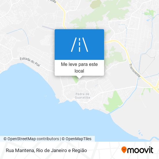 Rua Mantena mapa