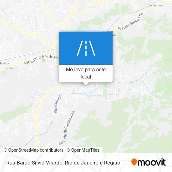 Rua Barão Sílvio Vilardo mapa