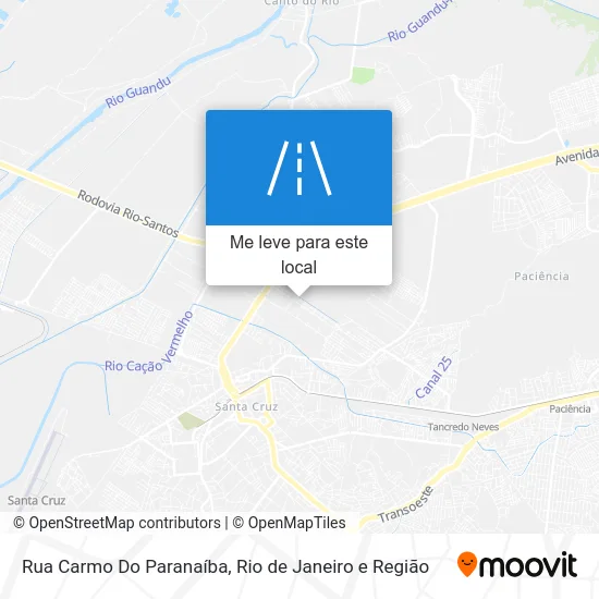 Rua Carmo Do Paranaíba mapa