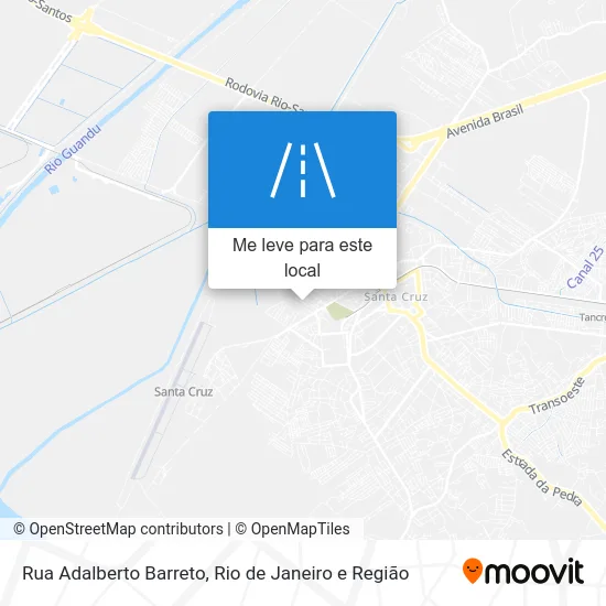 Rua Adalberto Barreto mapa
