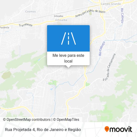 Rua Projetada 4 mapa