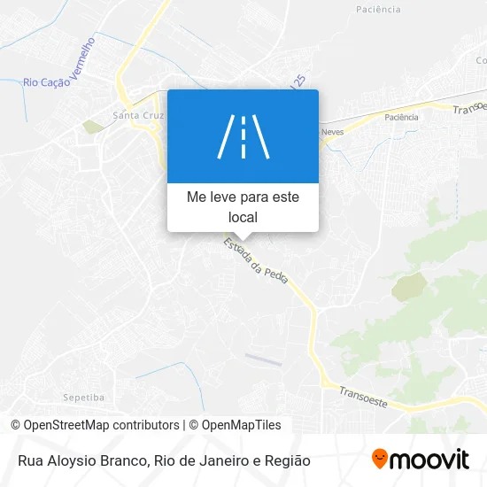 Rua Aloysio Branco mapa