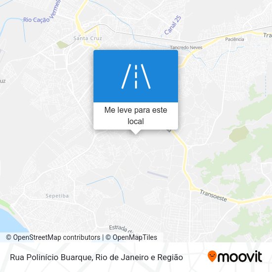 Rua Polinício Buarque mapa