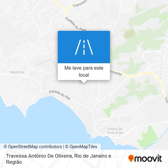 Travessa Antônio De Oliveira mapa