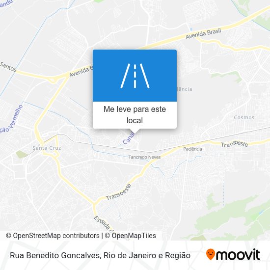 Rua Benedito Goncalves mapa