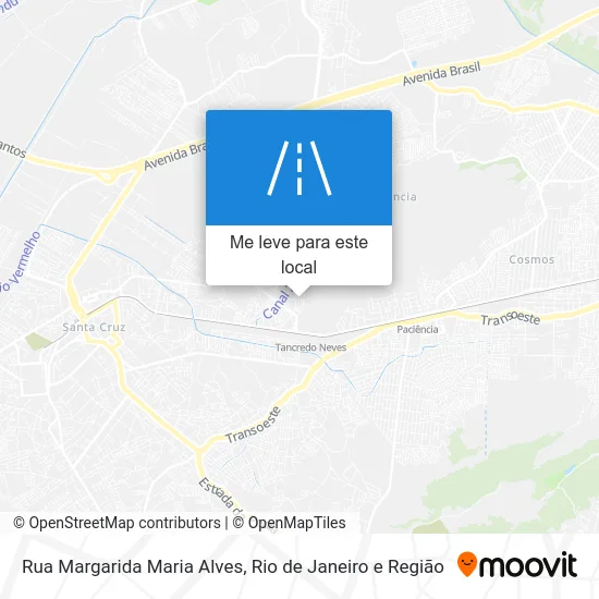 Rua Margarida Maria Alves mapa