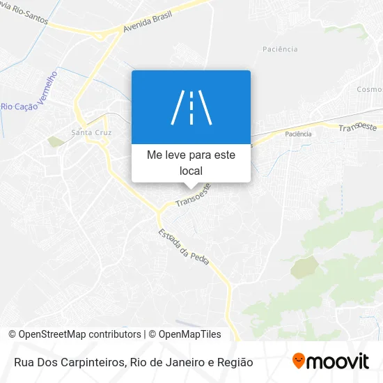 Rua Dos Carpinteiros mapa