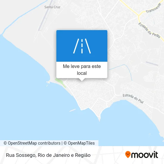 Rua Sossego mapa