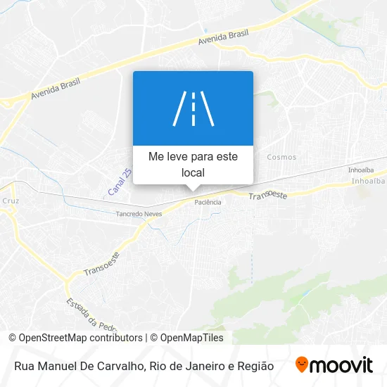 Rua Manuel De Carvalho mapa