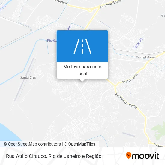 Rua Atílio Cirauco mapa