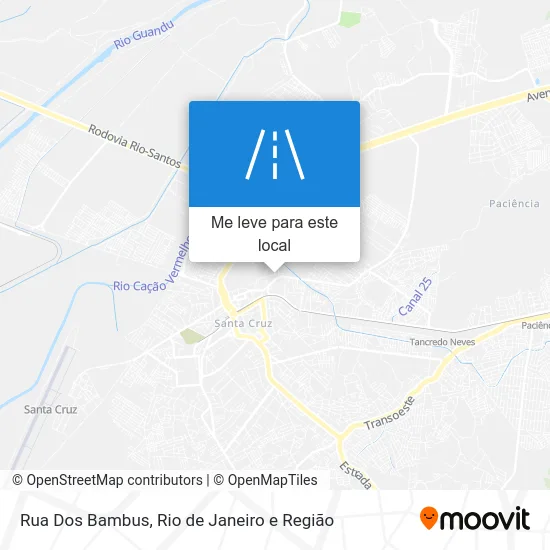 Rua Dos Bambus mapa