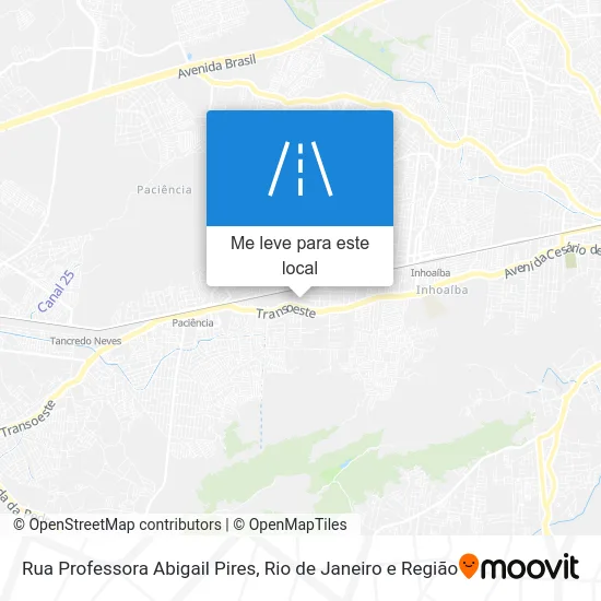 Rua Professora Abigail Pires mapa