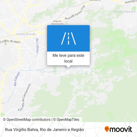 Rua Virgílio Bahia mapa