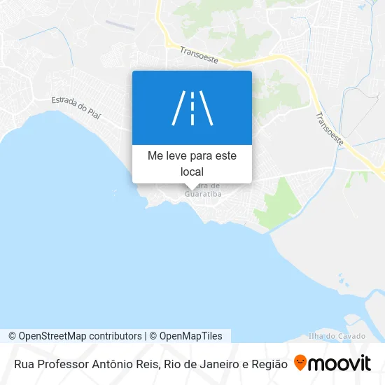 Rua Professor Antônio Reis mapa