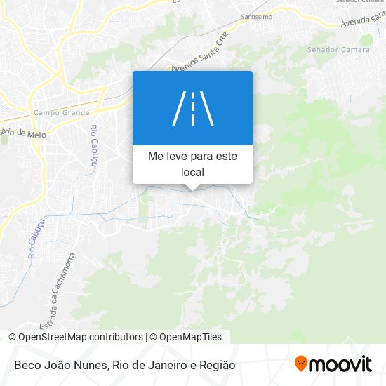 Beco João Nunes mapa