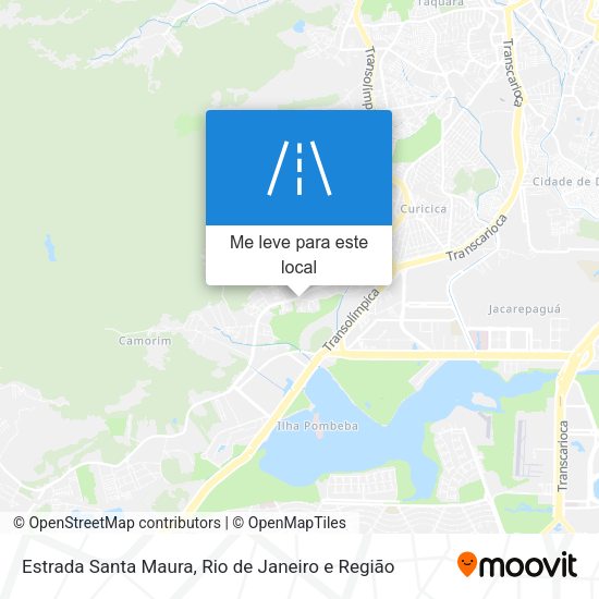 Estrada Santa Maura mapa