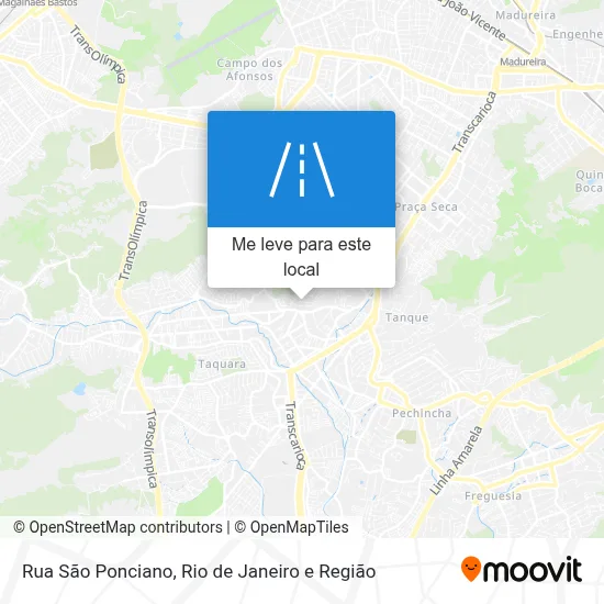 Rua São Ponciano mapa