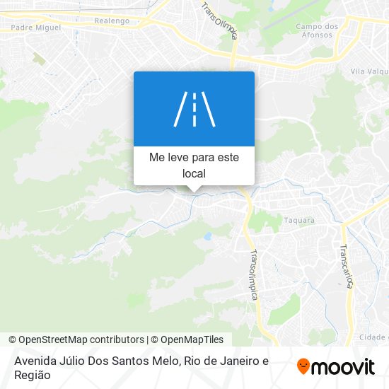 Avenida Júlio Dos Santos Melo mapa
