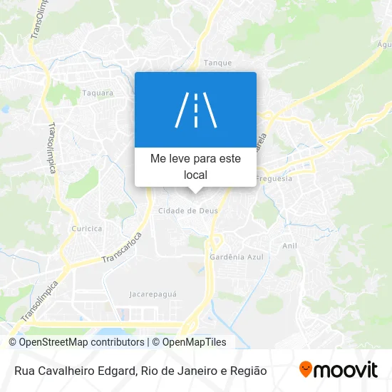 Rua Cavalheiro Edgard mapa