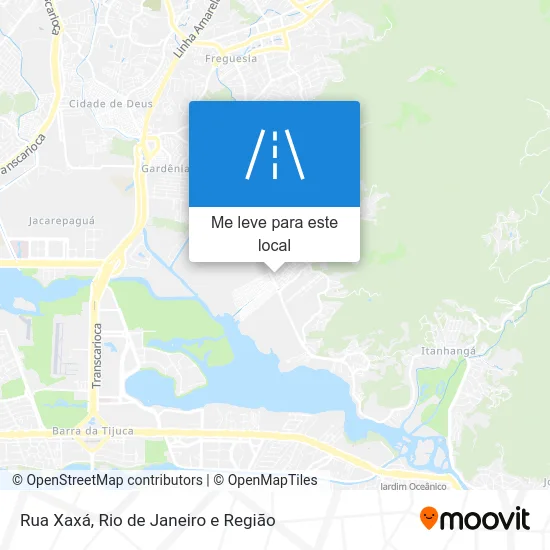 Rua Xaxá mapa