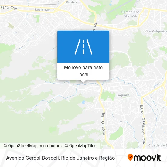 Avenida Gerdal Boscoli mapa