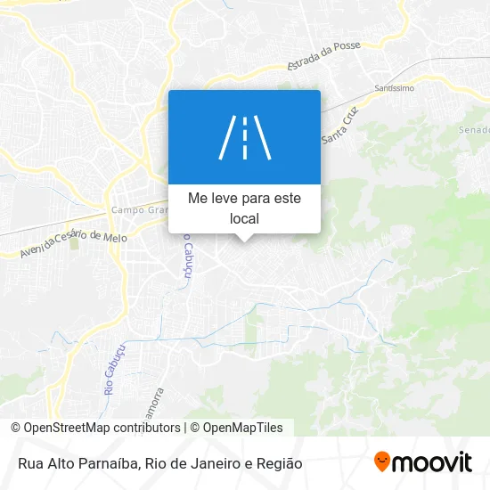 Rua Alto Parnaíba mapa