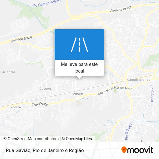 Rua Gavião mapa
