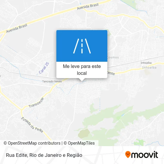 Rua Edite mapa
