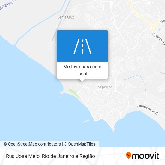 Rua José Melo mapa