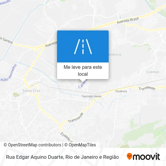 Rua Edgar Aquino Duarte mapa